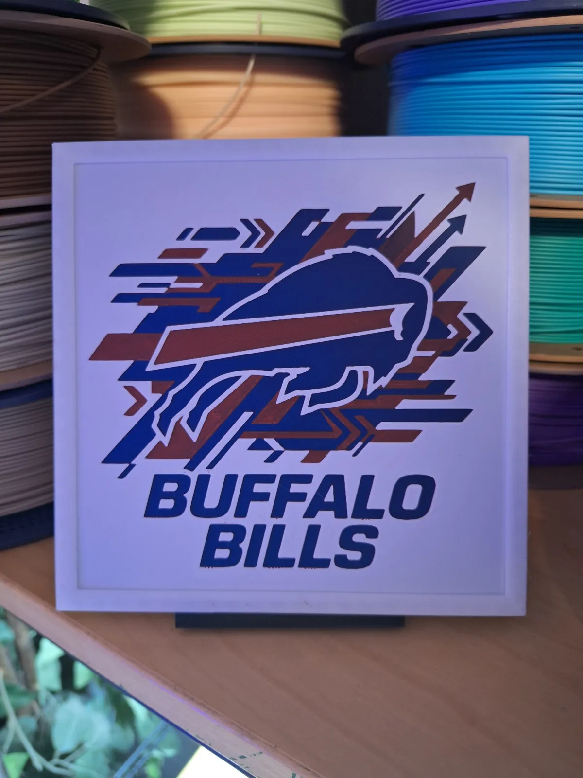 Buffalo Bills Logo - Hueforge Wall Art