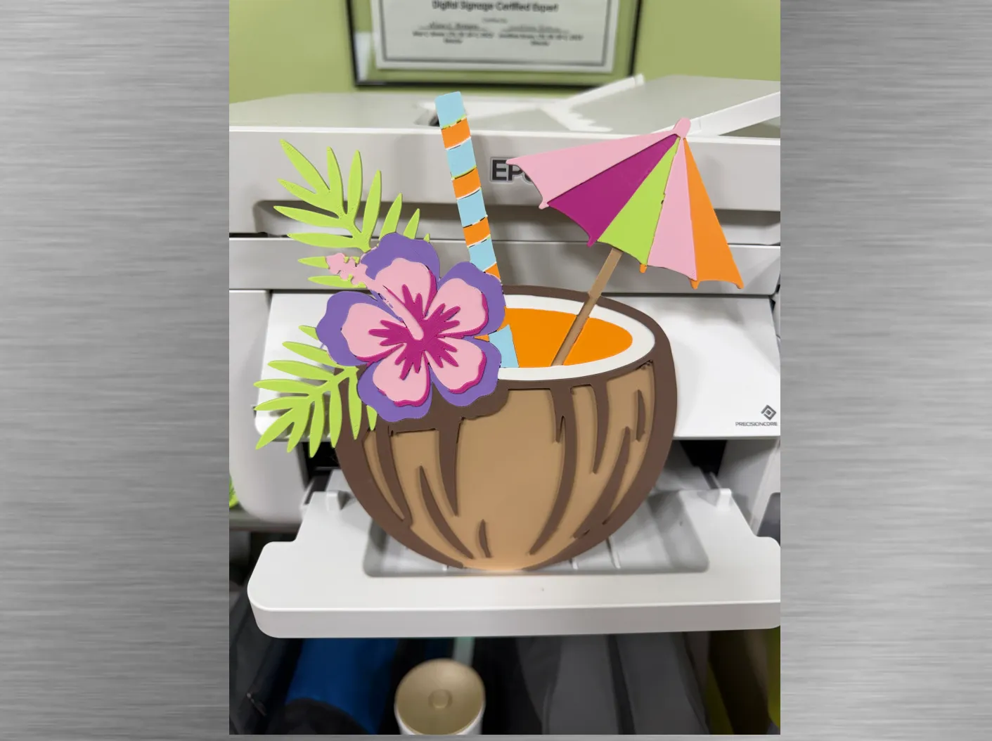 Tiki Art-Coconut Drink