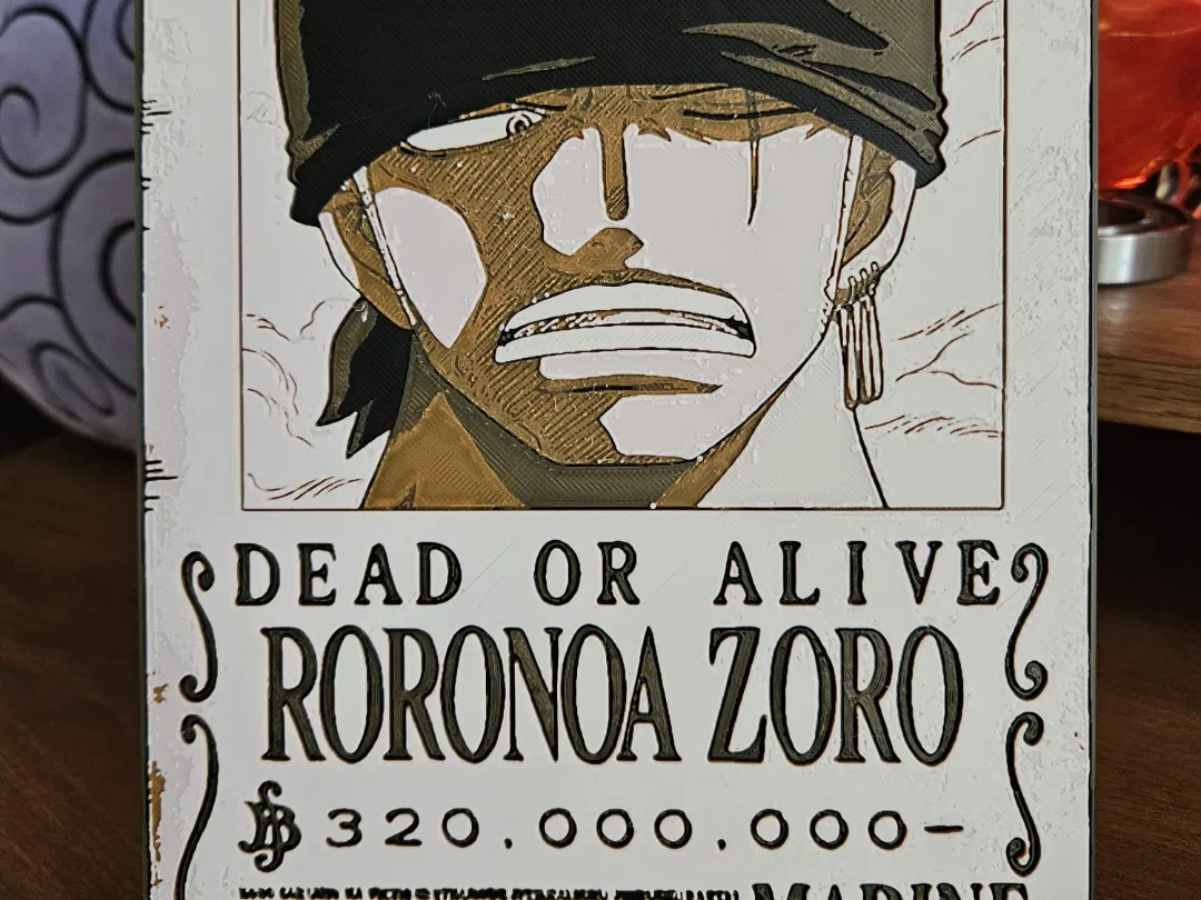 One Piece wanted poster - Roronoa Zoro