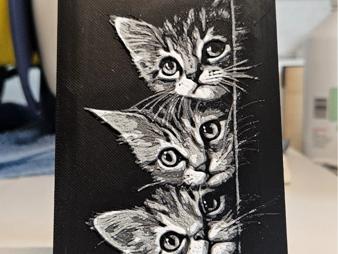 Cats on a row