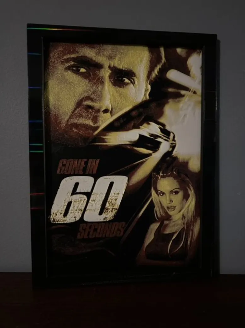 Hueforge Movie Poster - Gone in 60 Secondes -