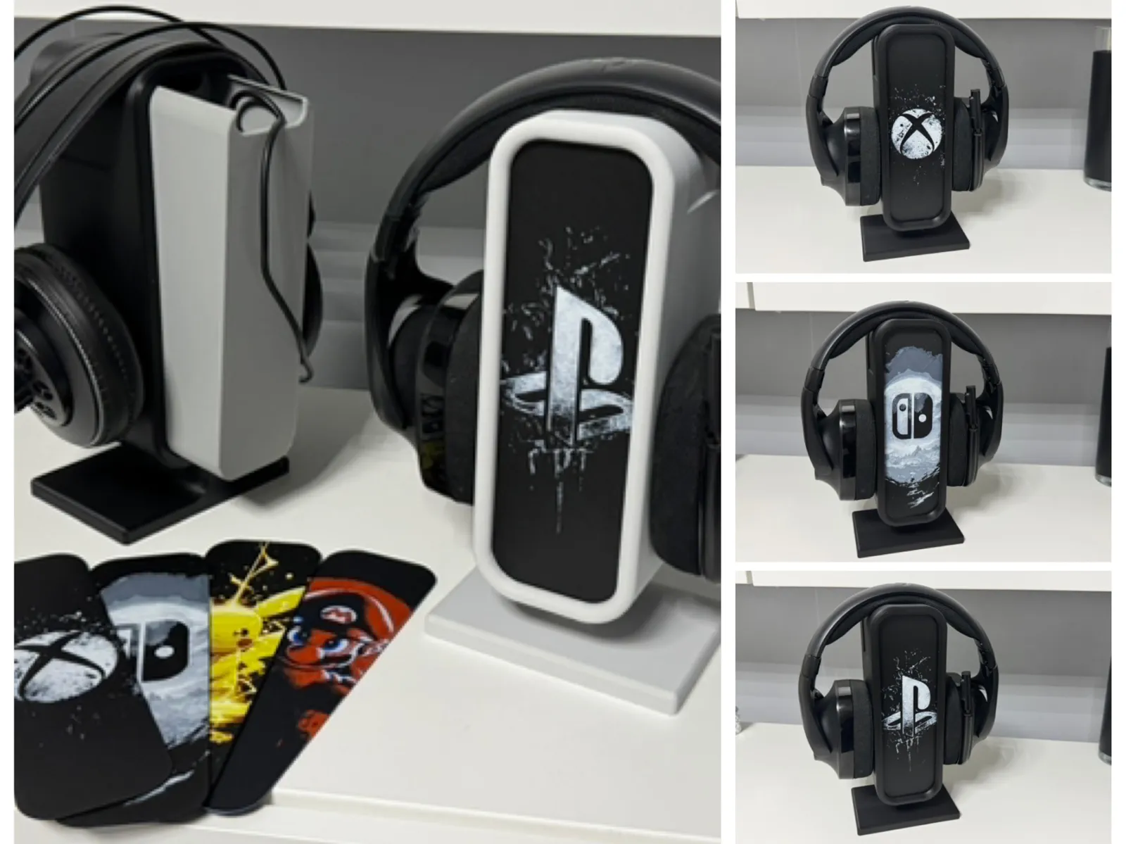 inlay for Headset / Headphone Stand Gaming Logos