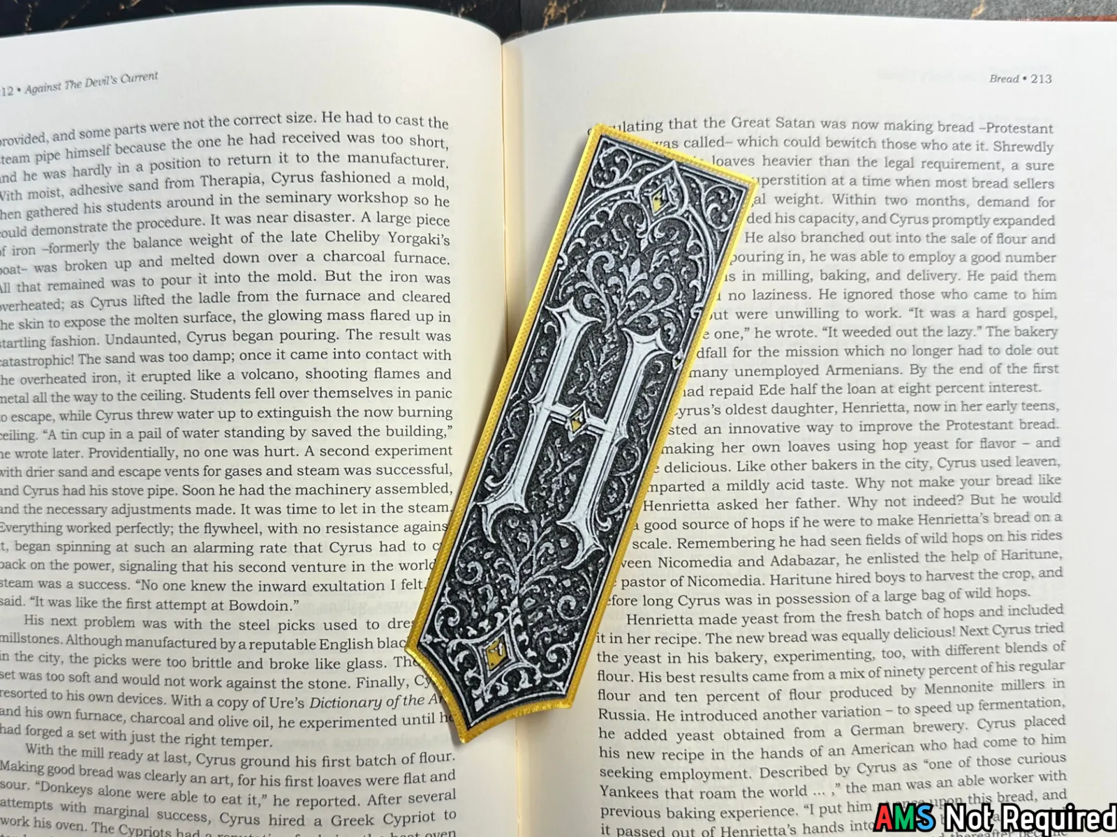 Gothic Letter H Bookmark - HueForge Alphabet