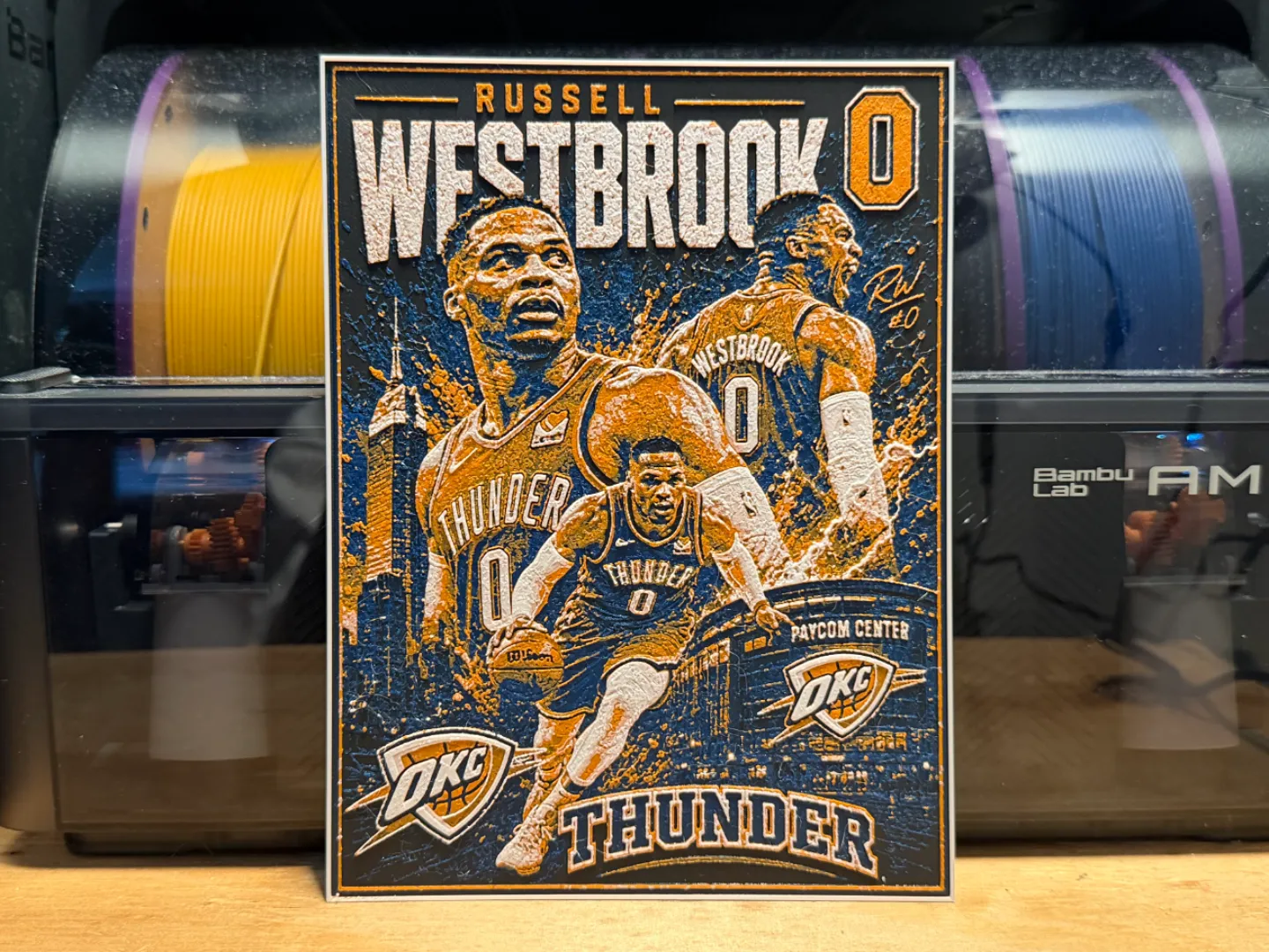 Russell Westbrook Poster HueForge
