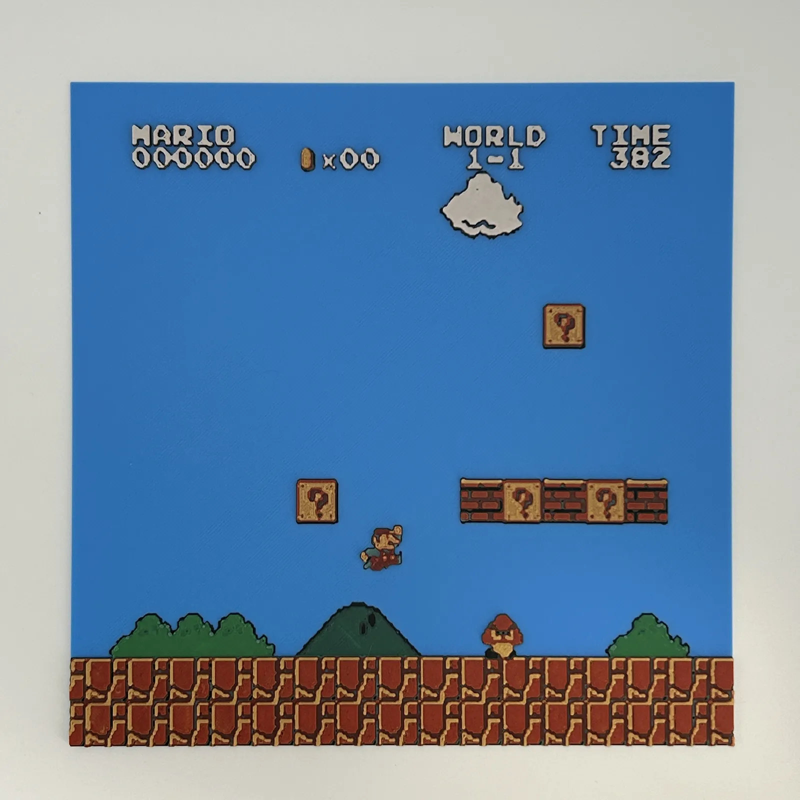 Super Mario Bros World 1-1 HueForge