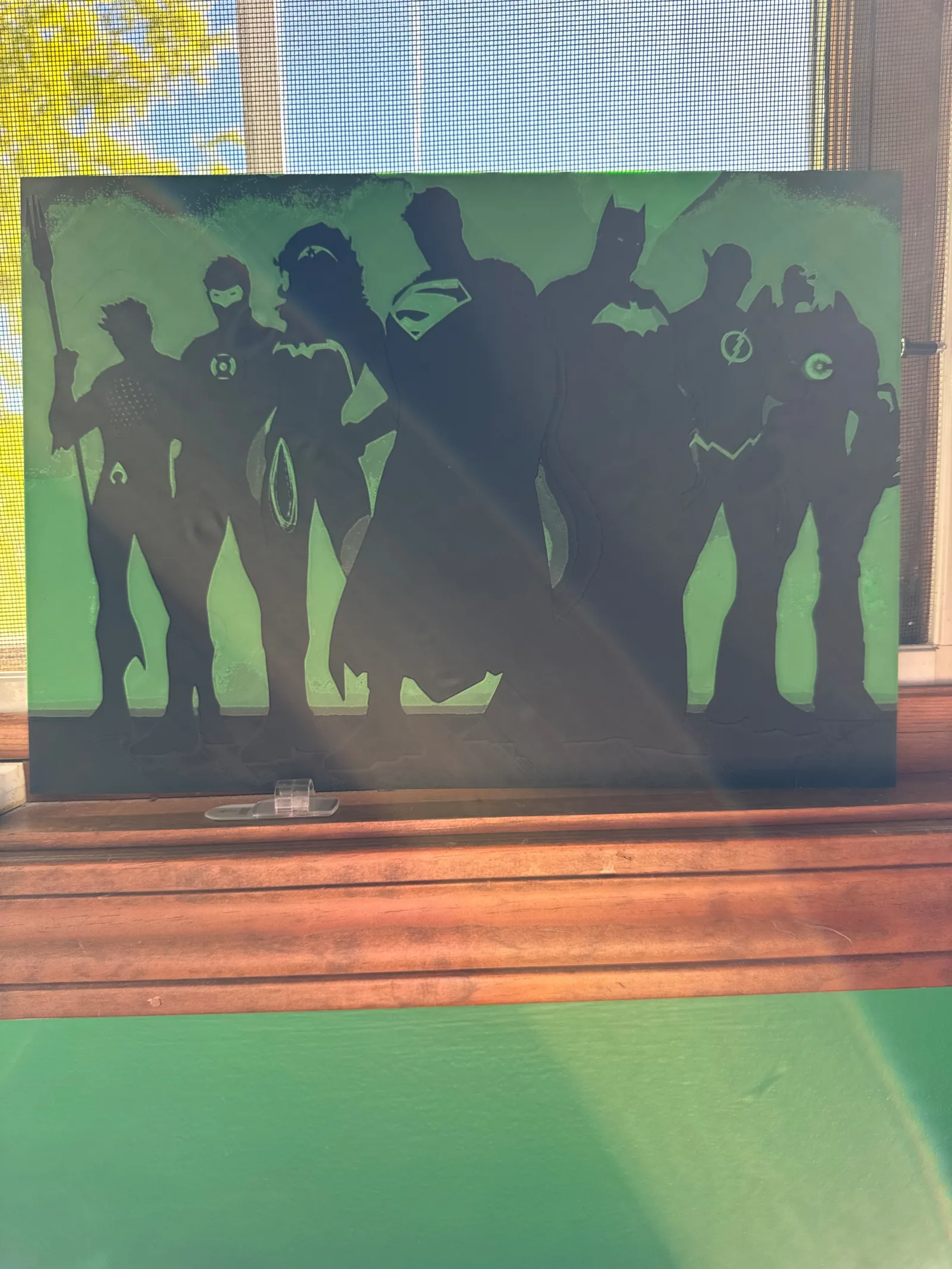 Justice League Green Silhouette