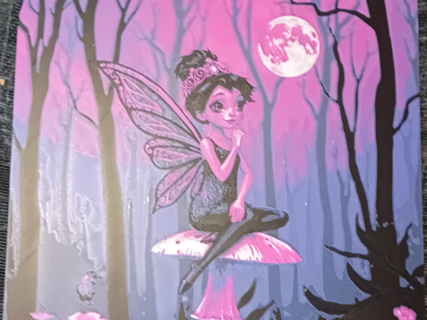Fairy at night hueforge-hue forge of cute fairy