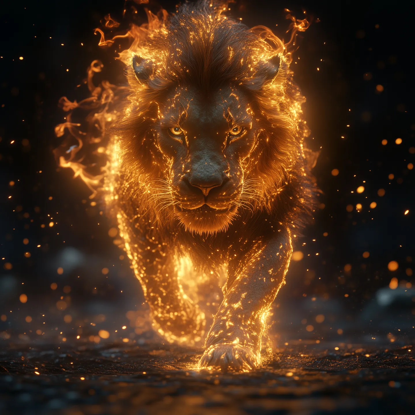 تابلو دیواری «Lions Rage»