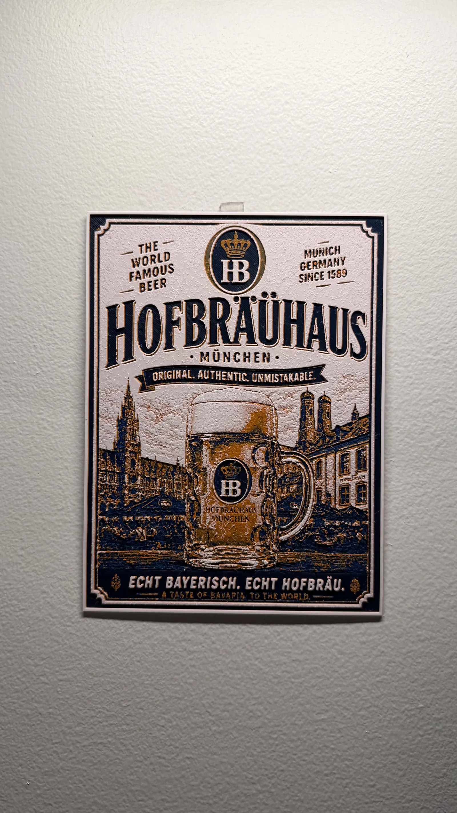 Hofbrauhaus Beer Poster Style HueForge