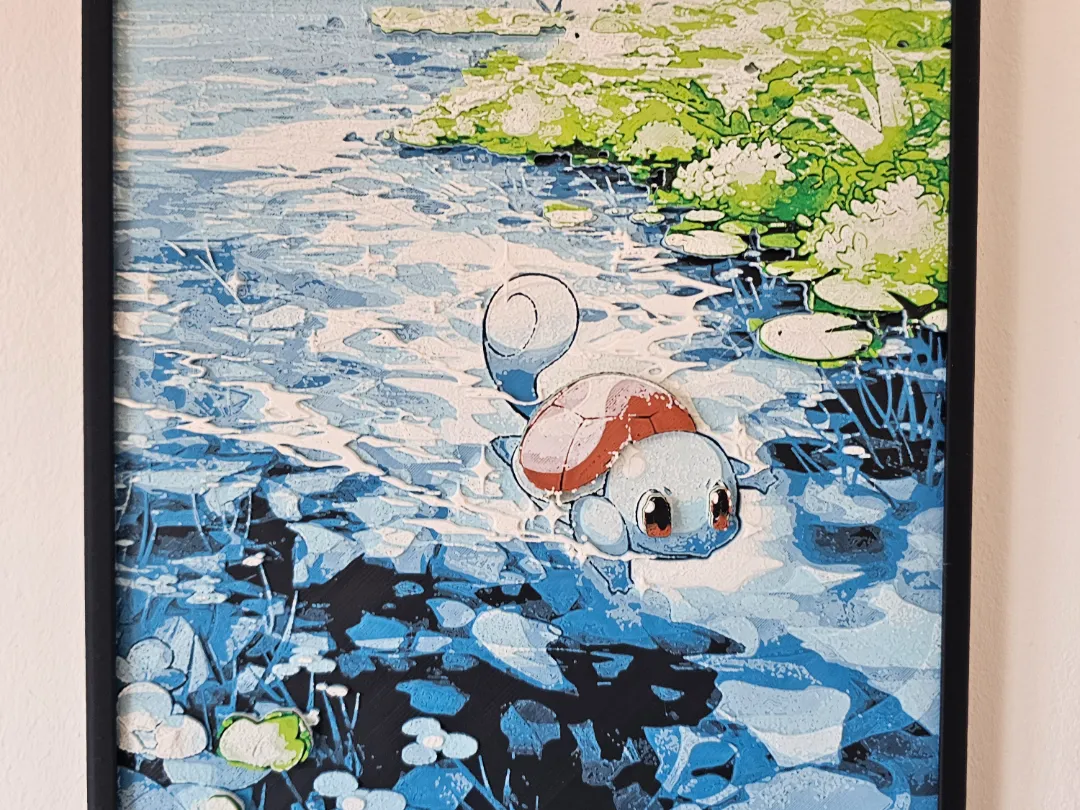 Squirtle Hueforge/Chroma Canvas Artwork