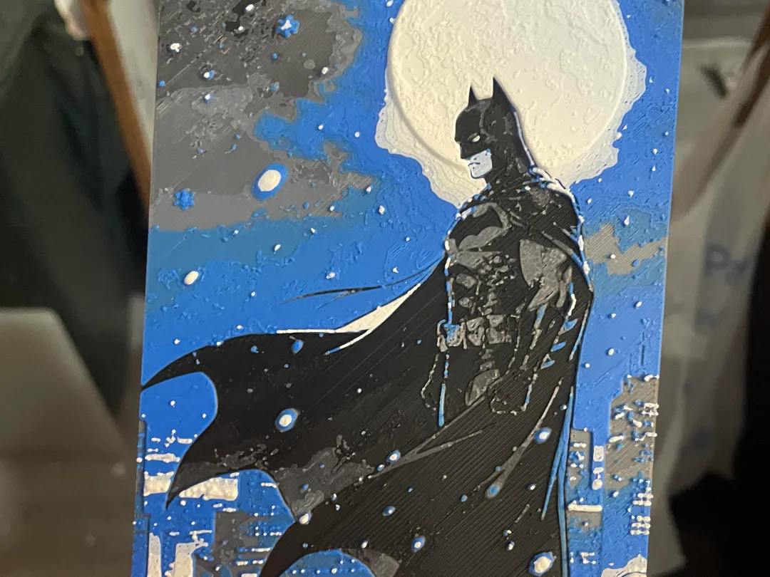 Batman Over Looking Gotham
