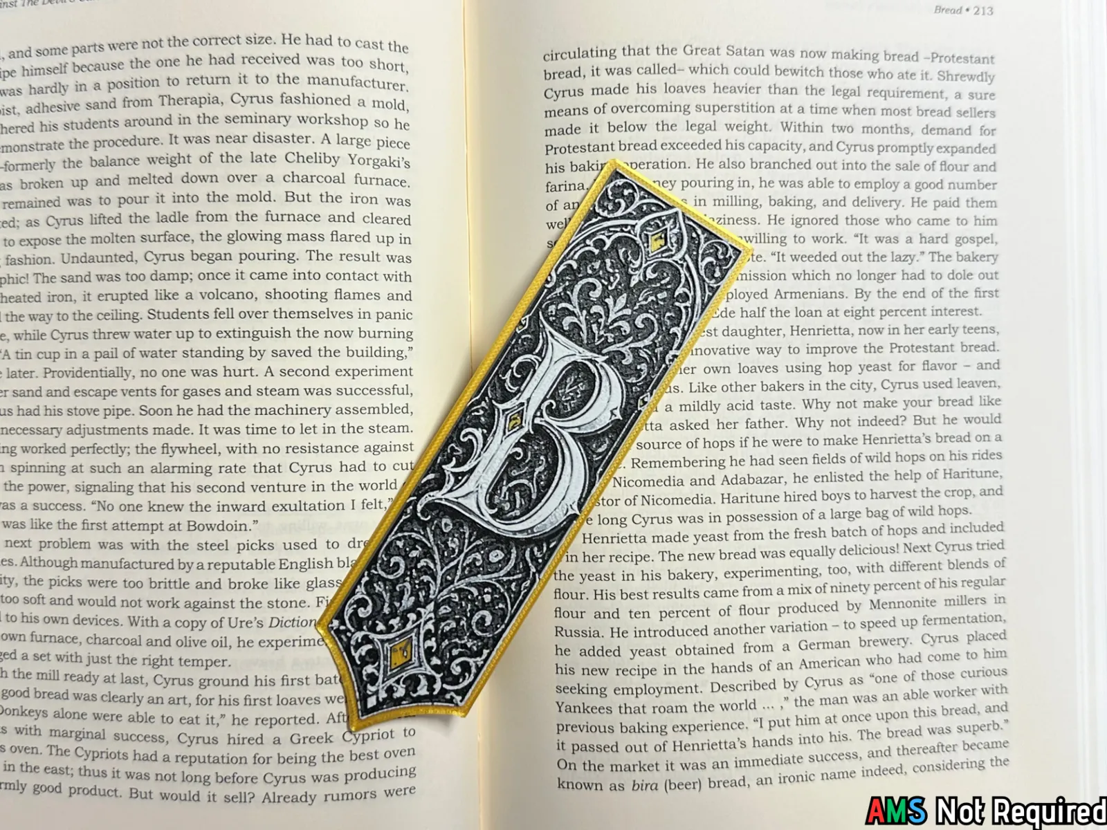 Gothic Letter B Bookmark - HueForge Alphabet