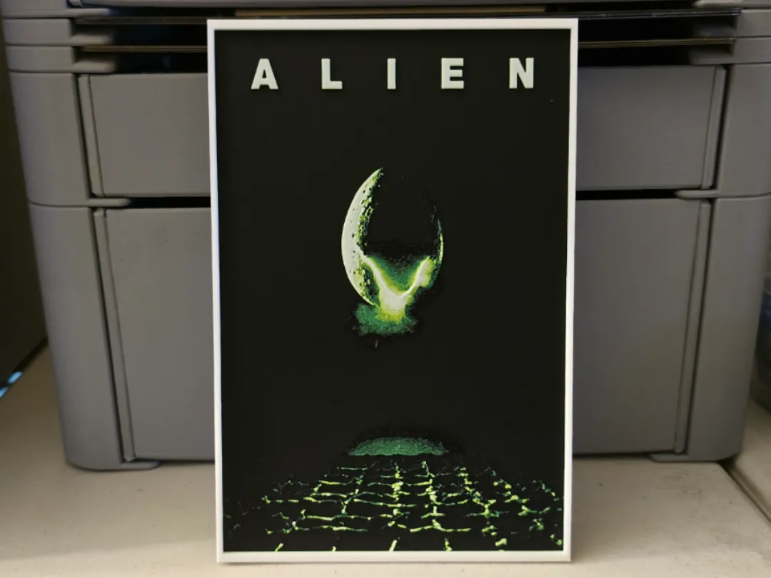 Alien Movie Poster - Hueforge Art
