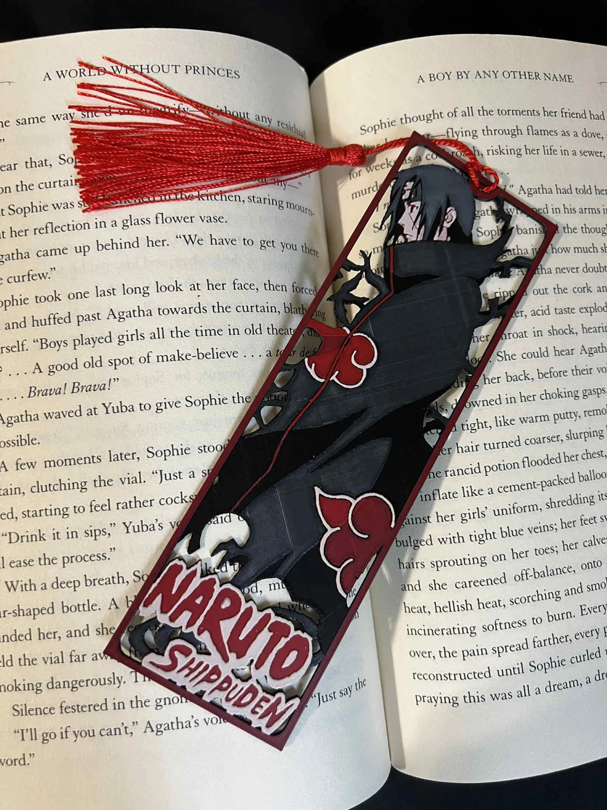Itachi Uchiha, Naruto, Framed Cutout Bookmark