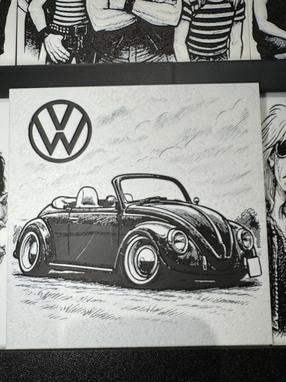 Hue Forge Karikatur VW Käfer Cabrio