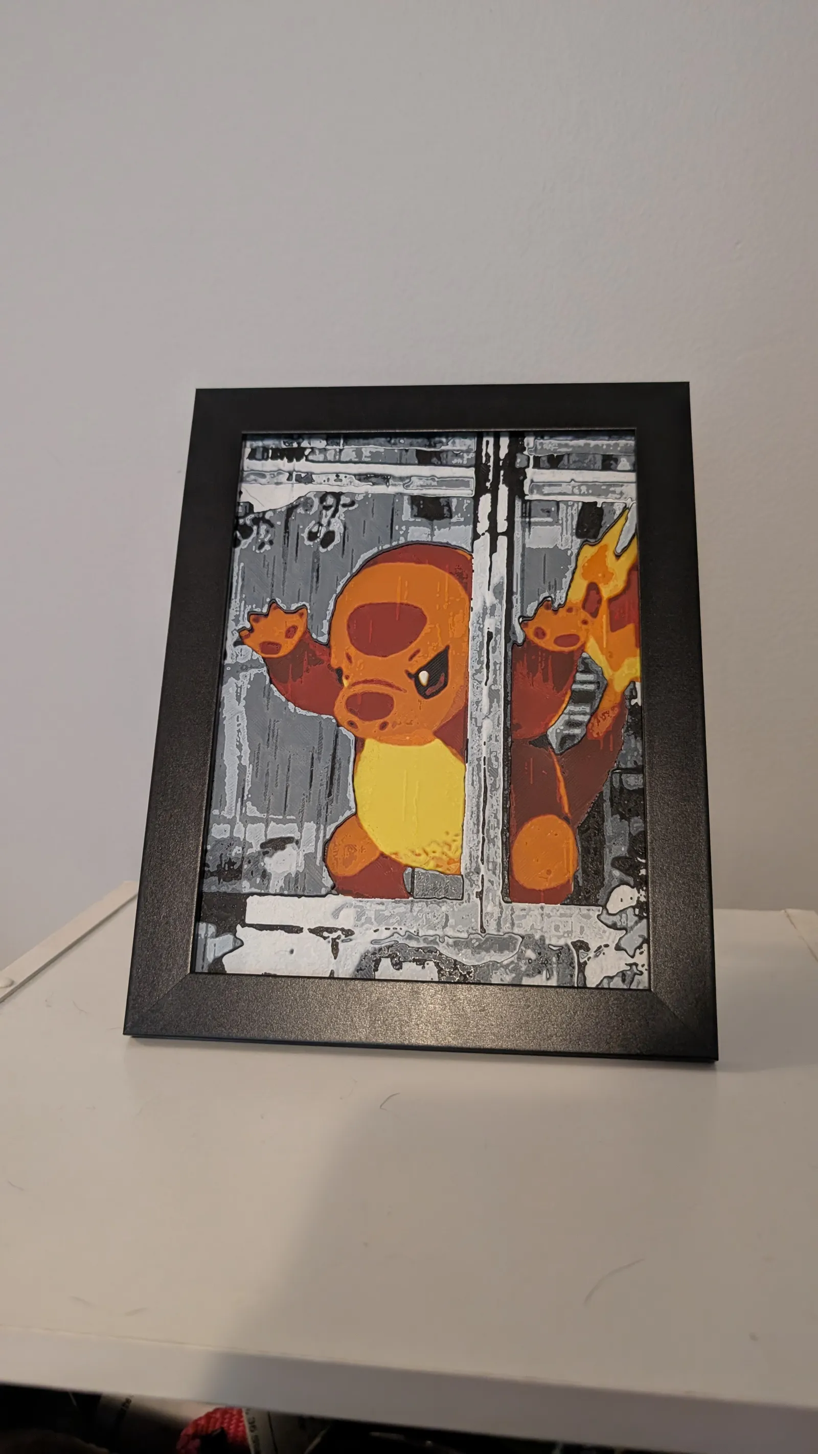 Window Charmander Pokemon 6x8 Hueforge - Multipart