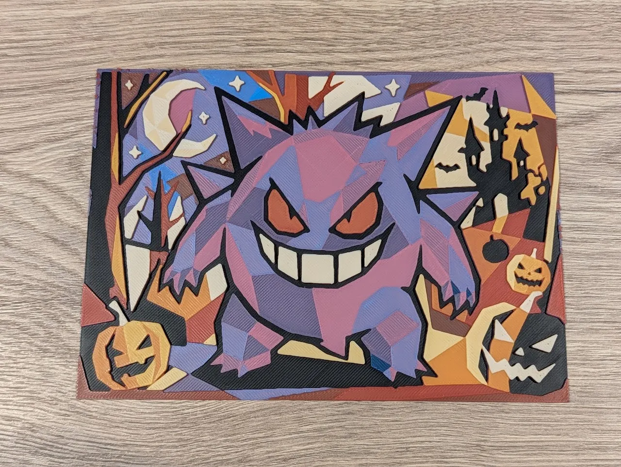 Gengar Halloween Hueforge & Frame