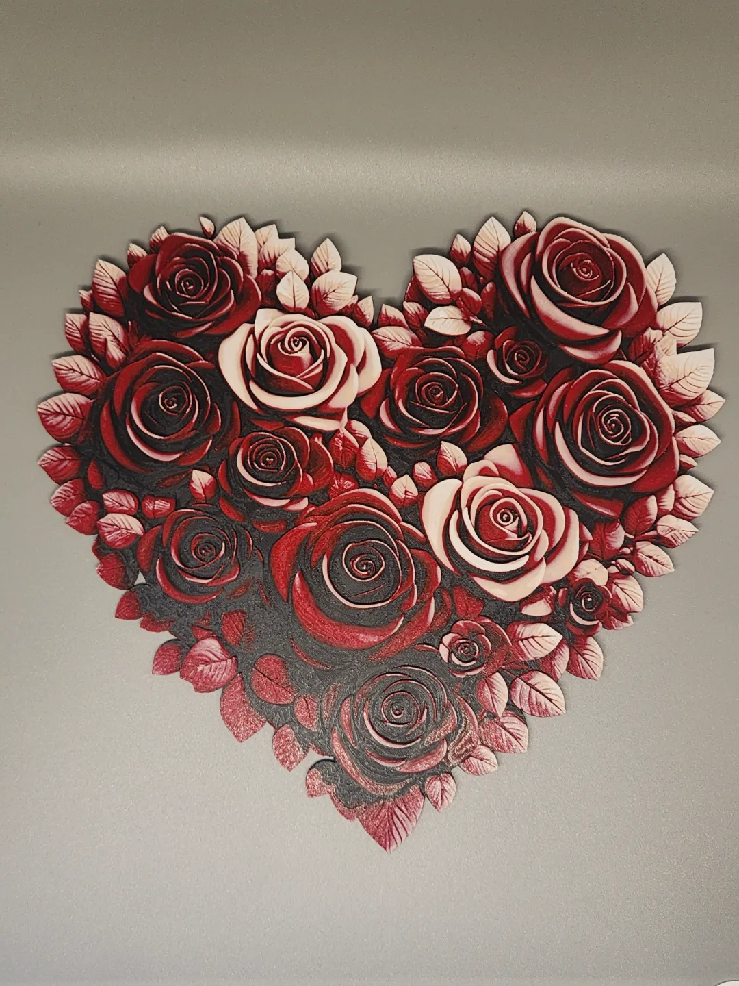 Hueforge heart made of Roses