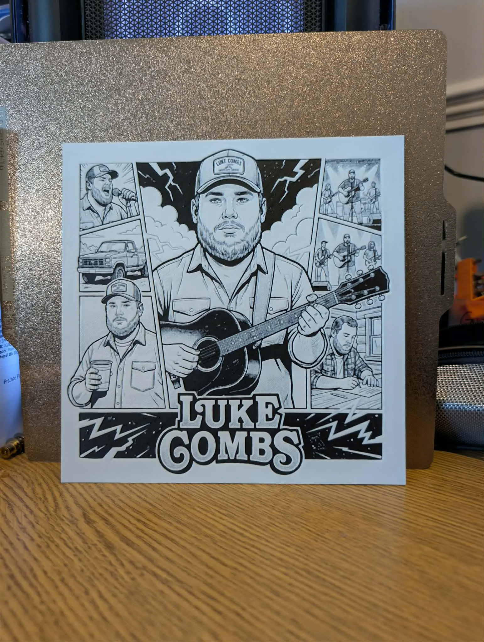 Luke combs - hueforge - 2 colours