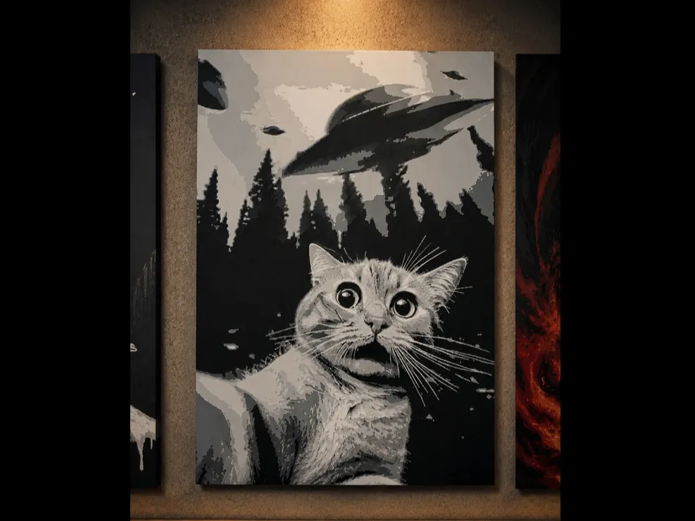 Ufo Cat - Hueforge