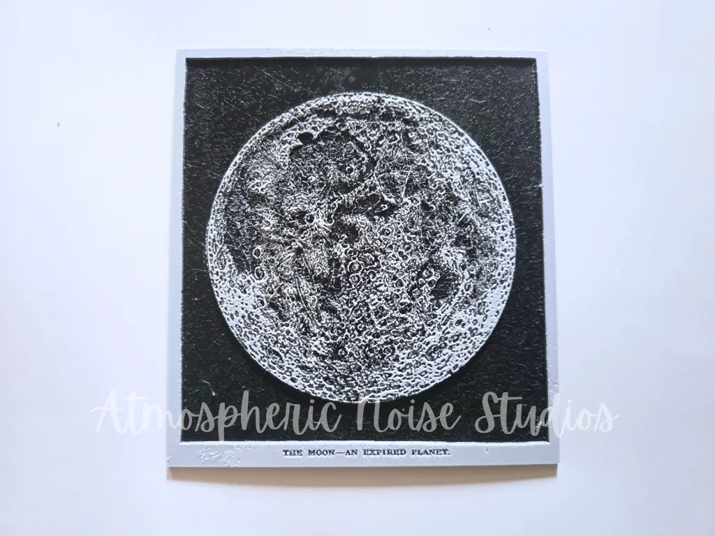 The Moon Vintage Hueforge Wall Art Print