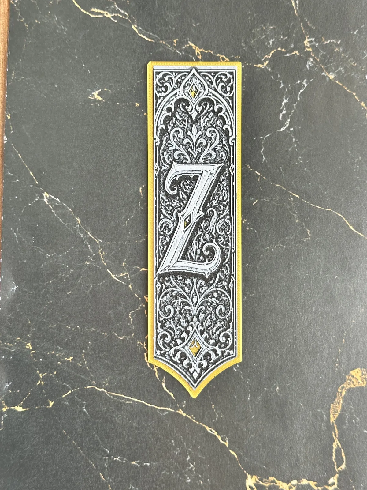 Gothic Letter Z Bookmark – HueForge Alphabet