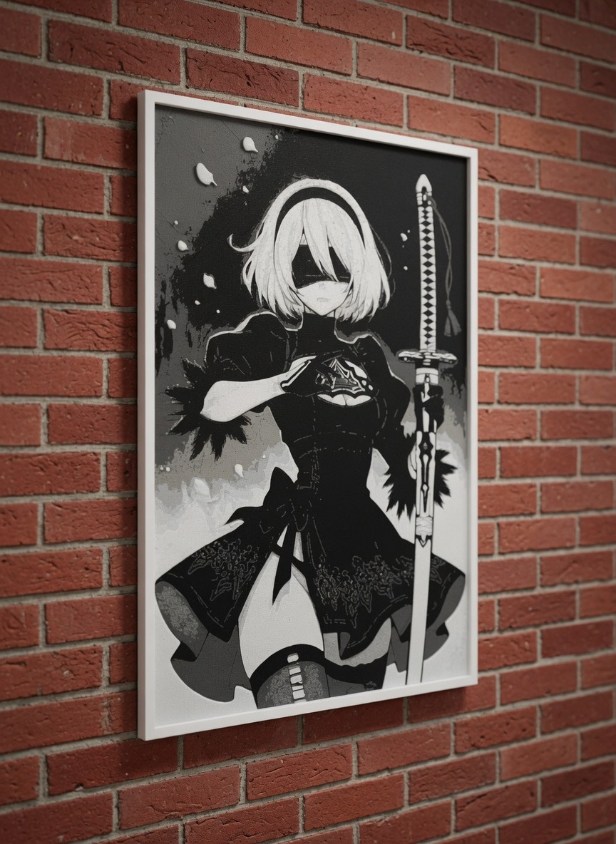 2B in War- NieR:Automata - Fan Art