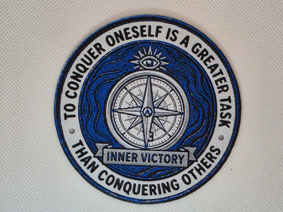To Conquer Oneself" Mindset Medallion