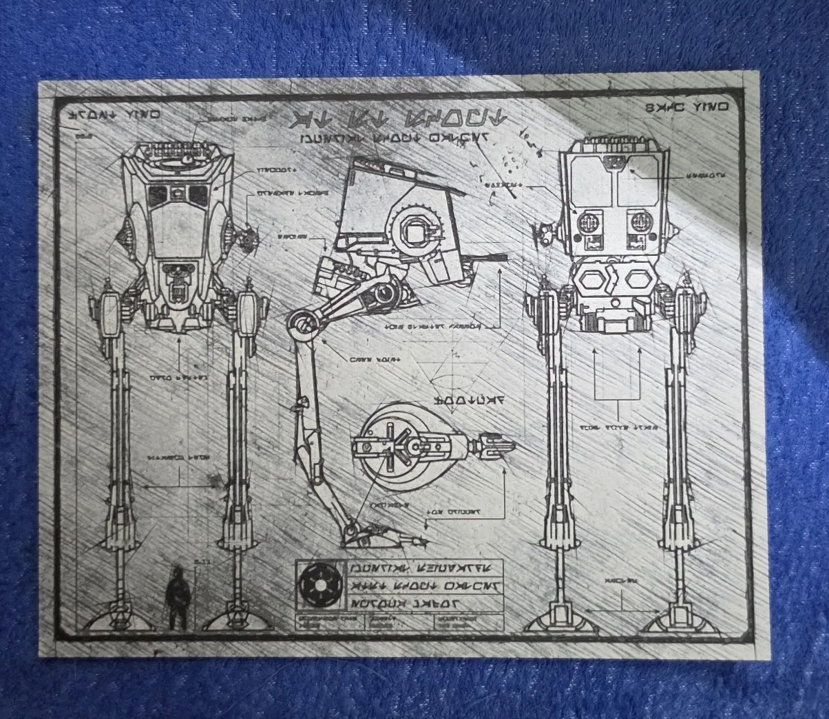 Imperial AT-ST Scout Walker Technical Blueprint