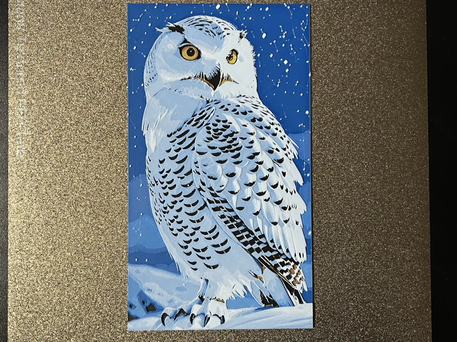 Animal Snowy Owl Hueforge