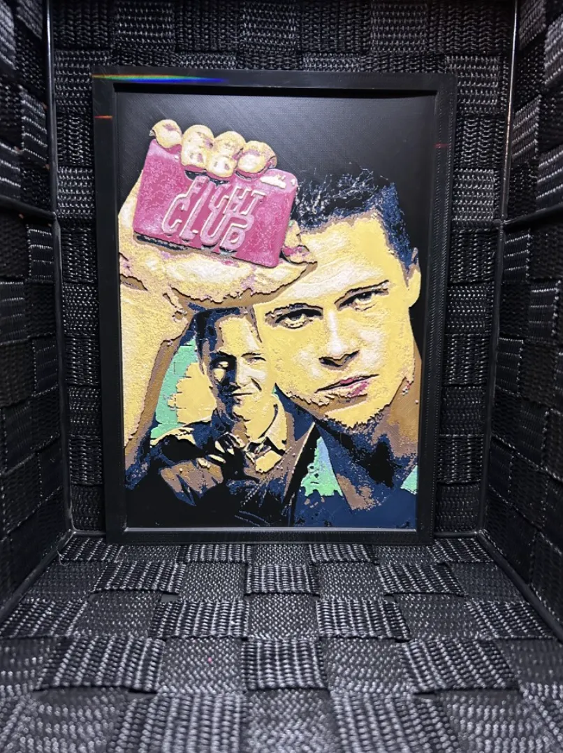 Hueforge Movie Poster - Fight Club -