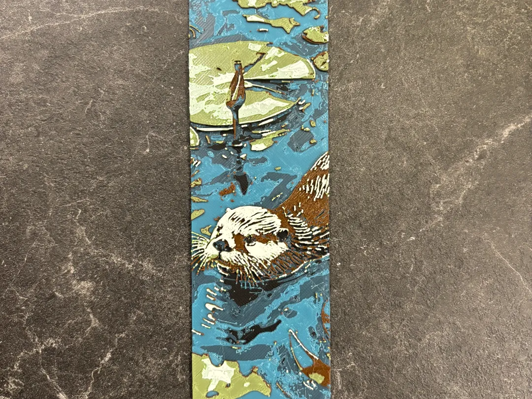 Otter bookmark hueforge