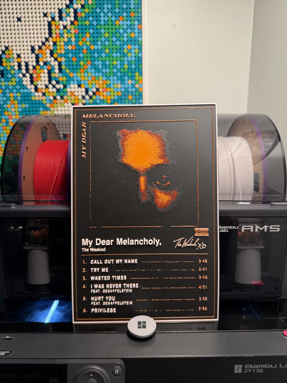 TheWeeknd-My Dear Melancholy Album HueForge Poster