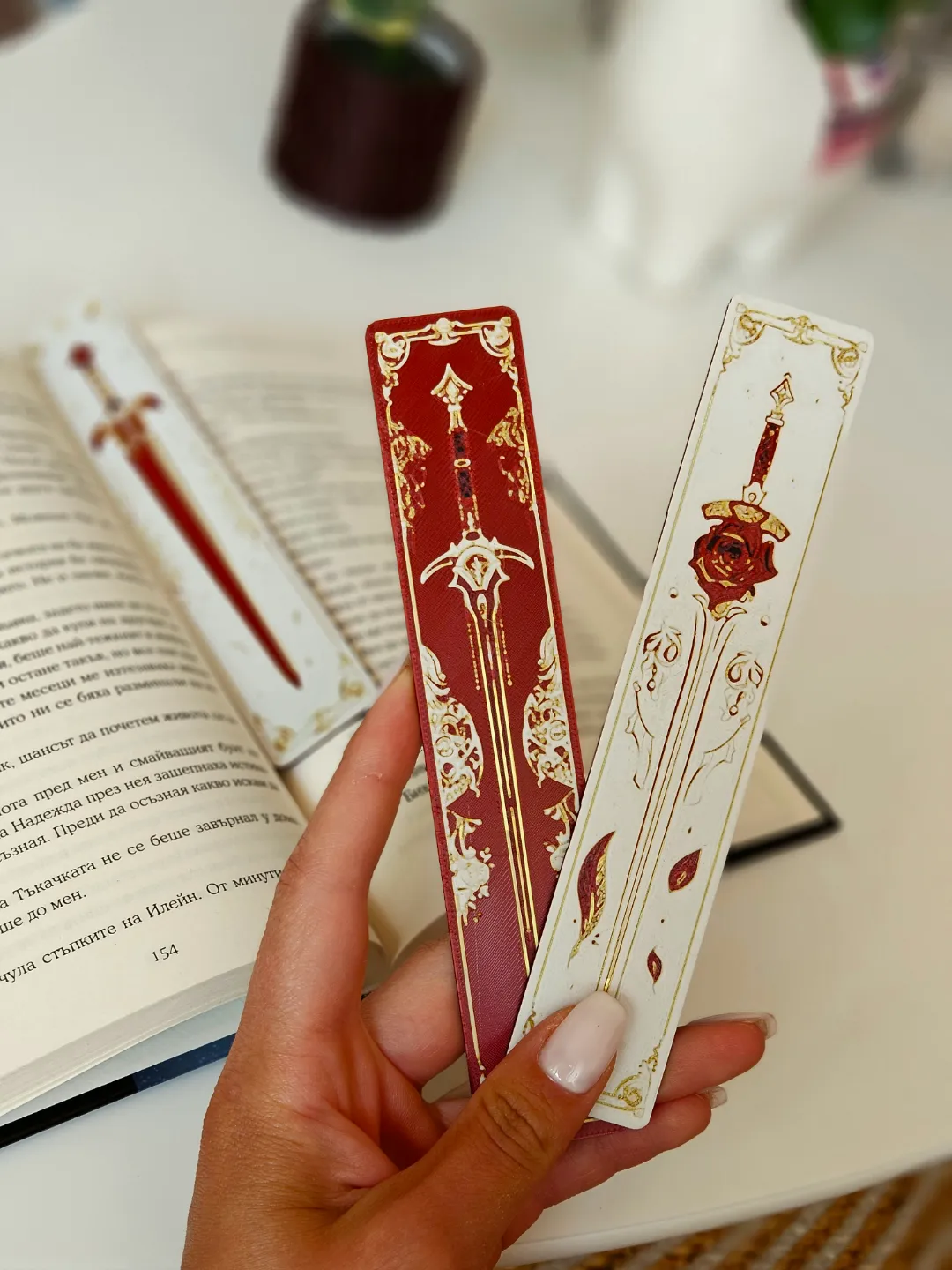 "Blade & Blossom" - Bookmarks Set