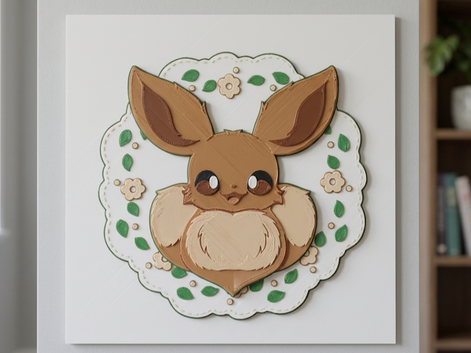Pokemon Eevee Cute Hueforge Poster