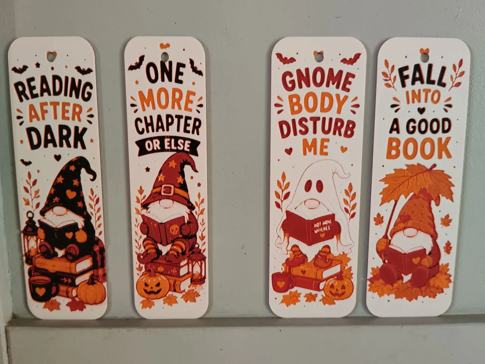 bookmark gnomes automne halloween hueforge