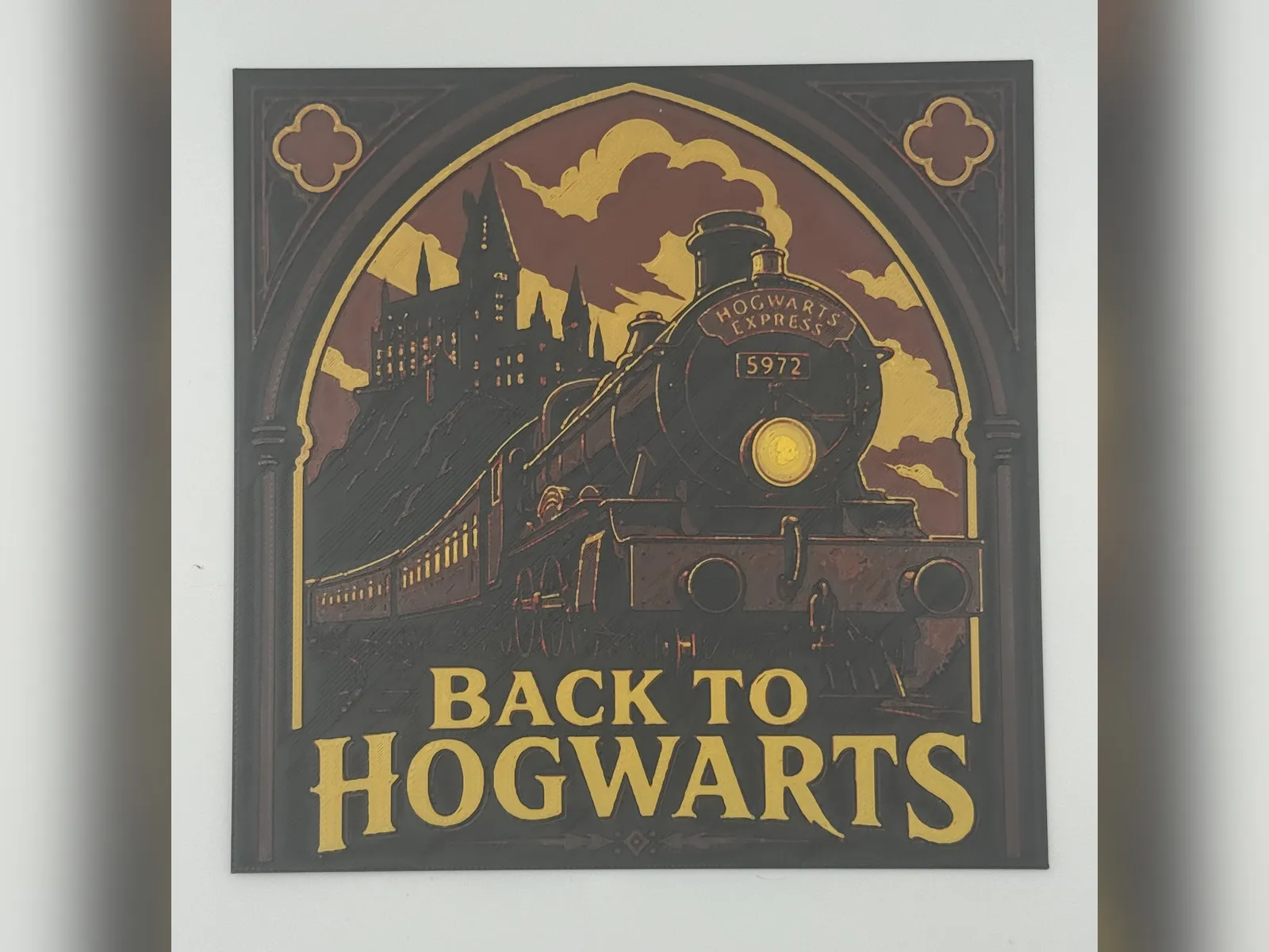 Back to Hogwarts Express HueForge Print