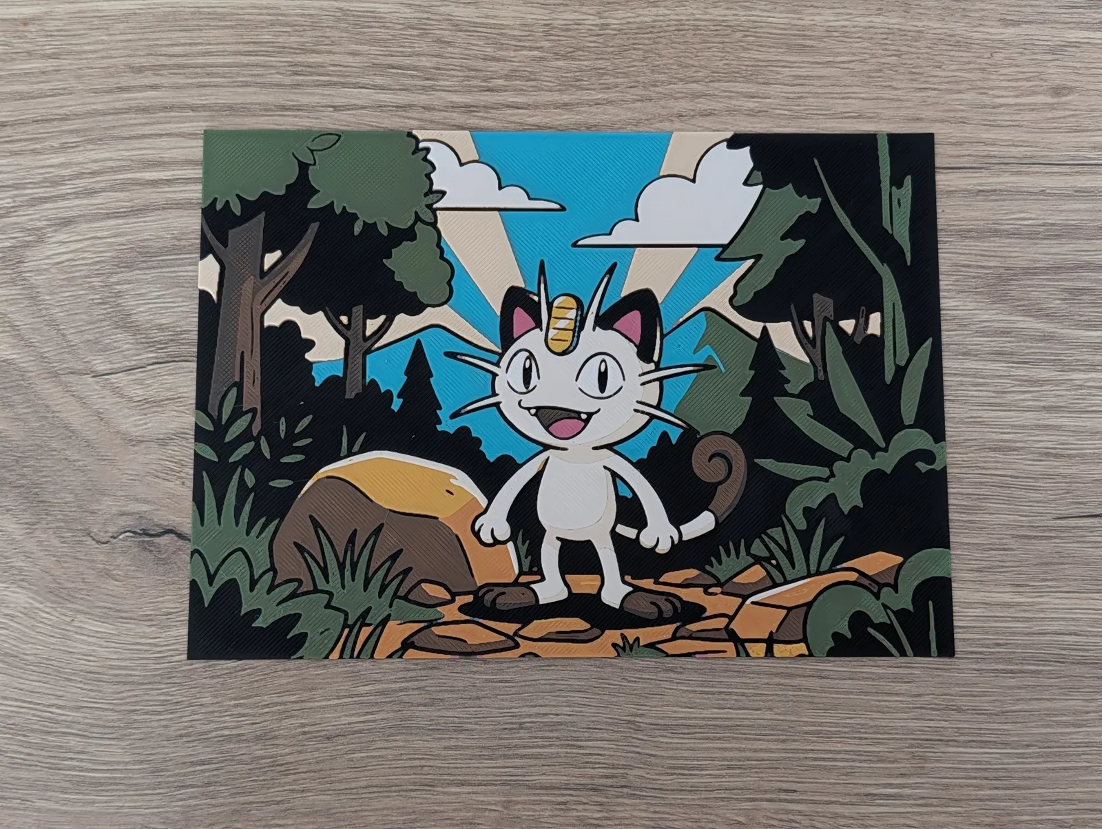 Meowth Hueforge & Frame