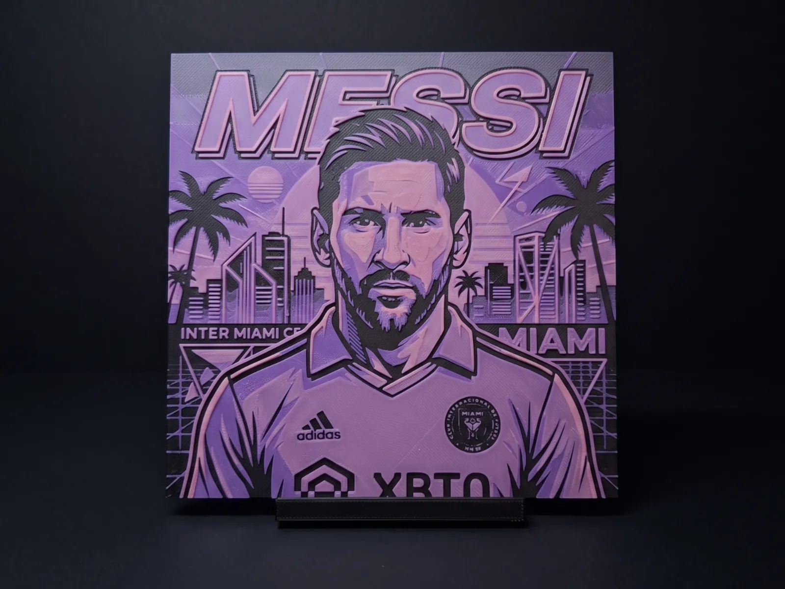 Miami Messi - 3 Colour Wall Art
