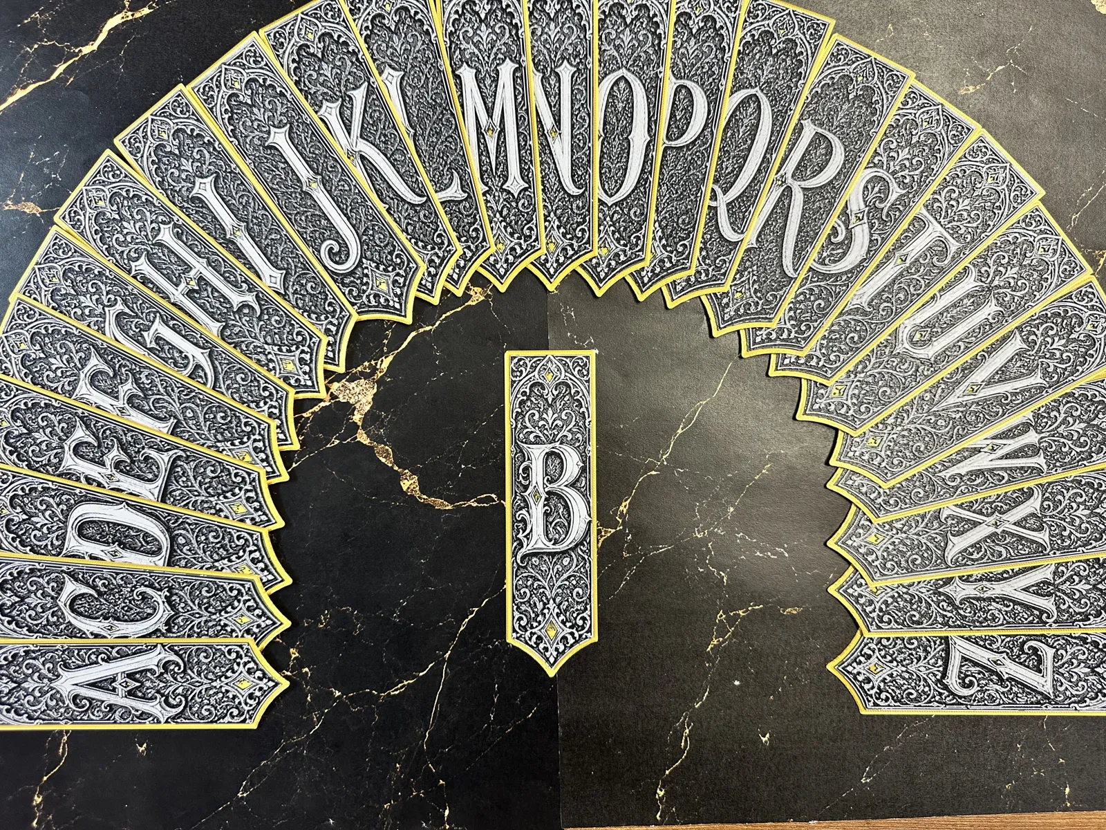 Gothic Letter B Bookmark - HueForge Alphabet