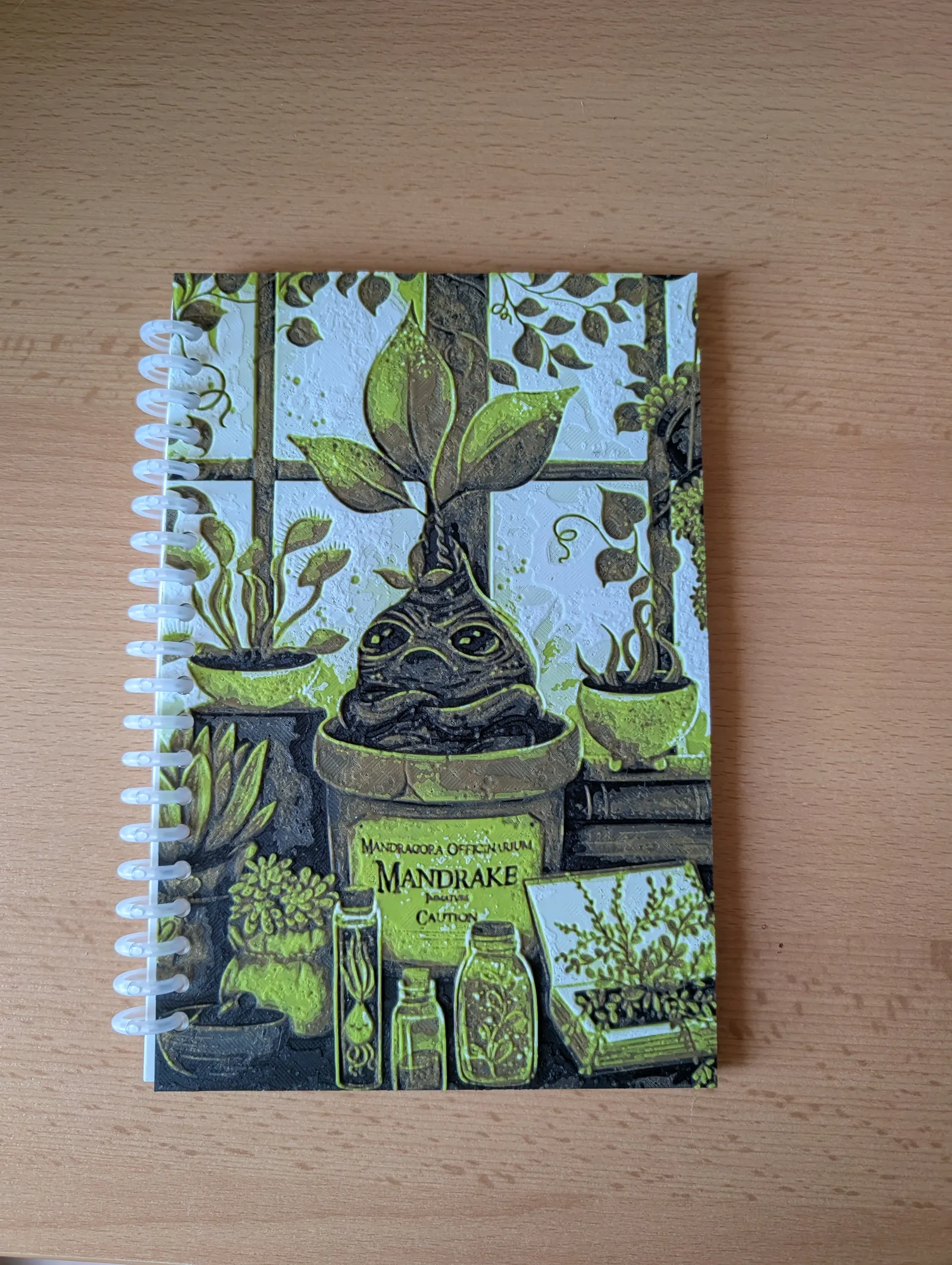 Harry Potter Mandrake Plant Notebook Cover