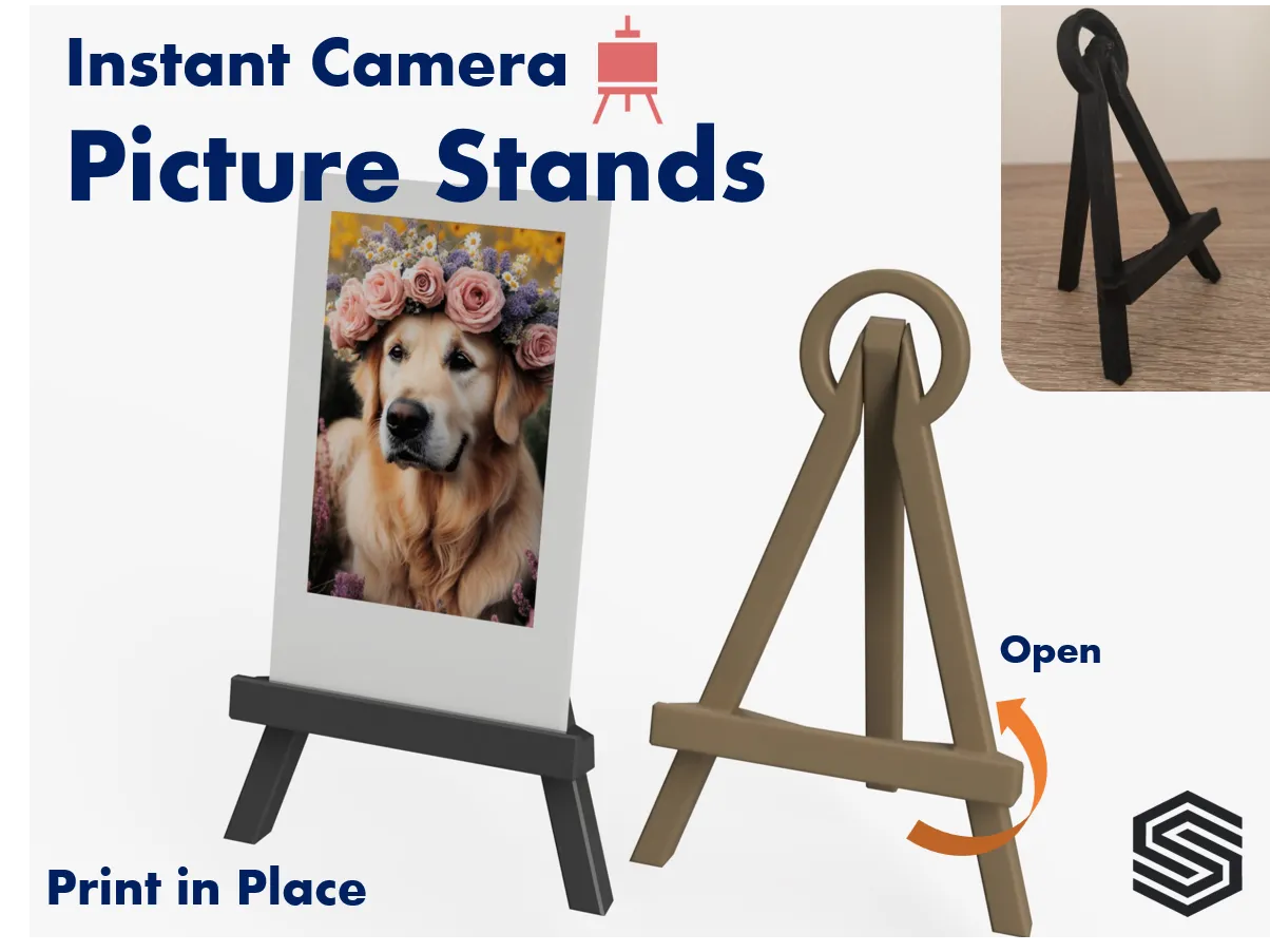 Designer Picture Stand - Easel | Print-In-Place