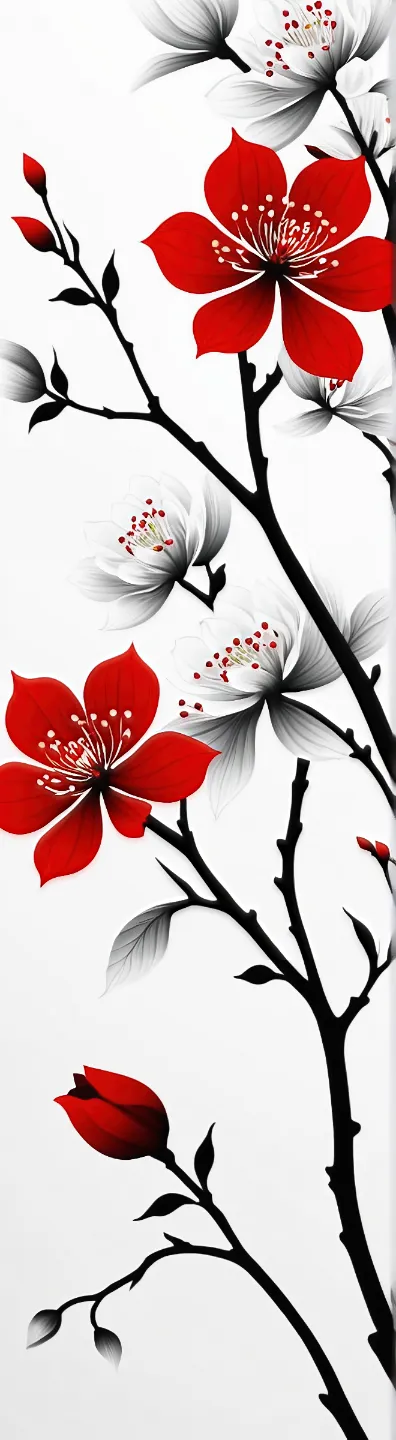 Cherry Blossom Bookmark Series - Single Flowers
