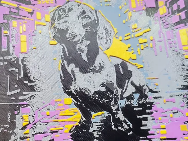 Hue Forge cyberpunk - Dachshund in Tokyo