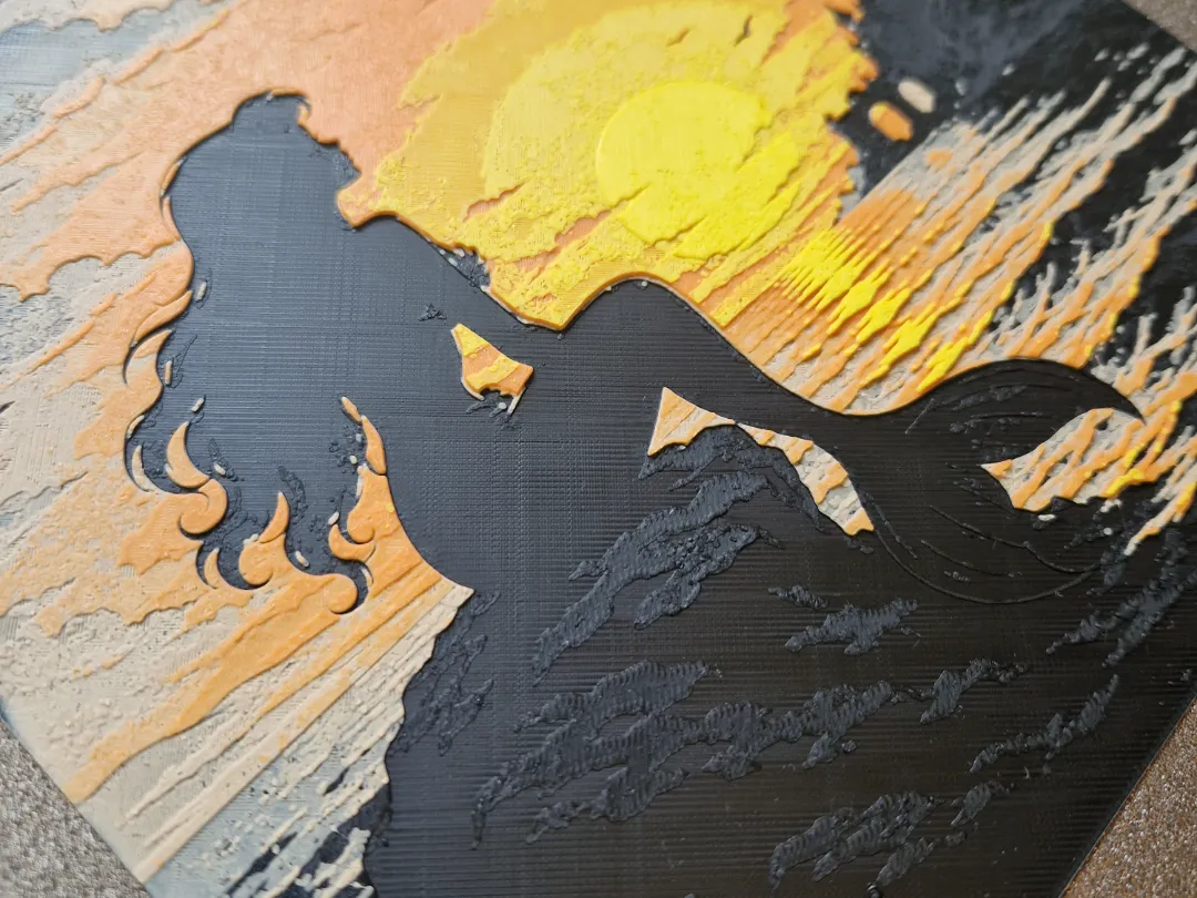 little mermaid silhouette hueforge