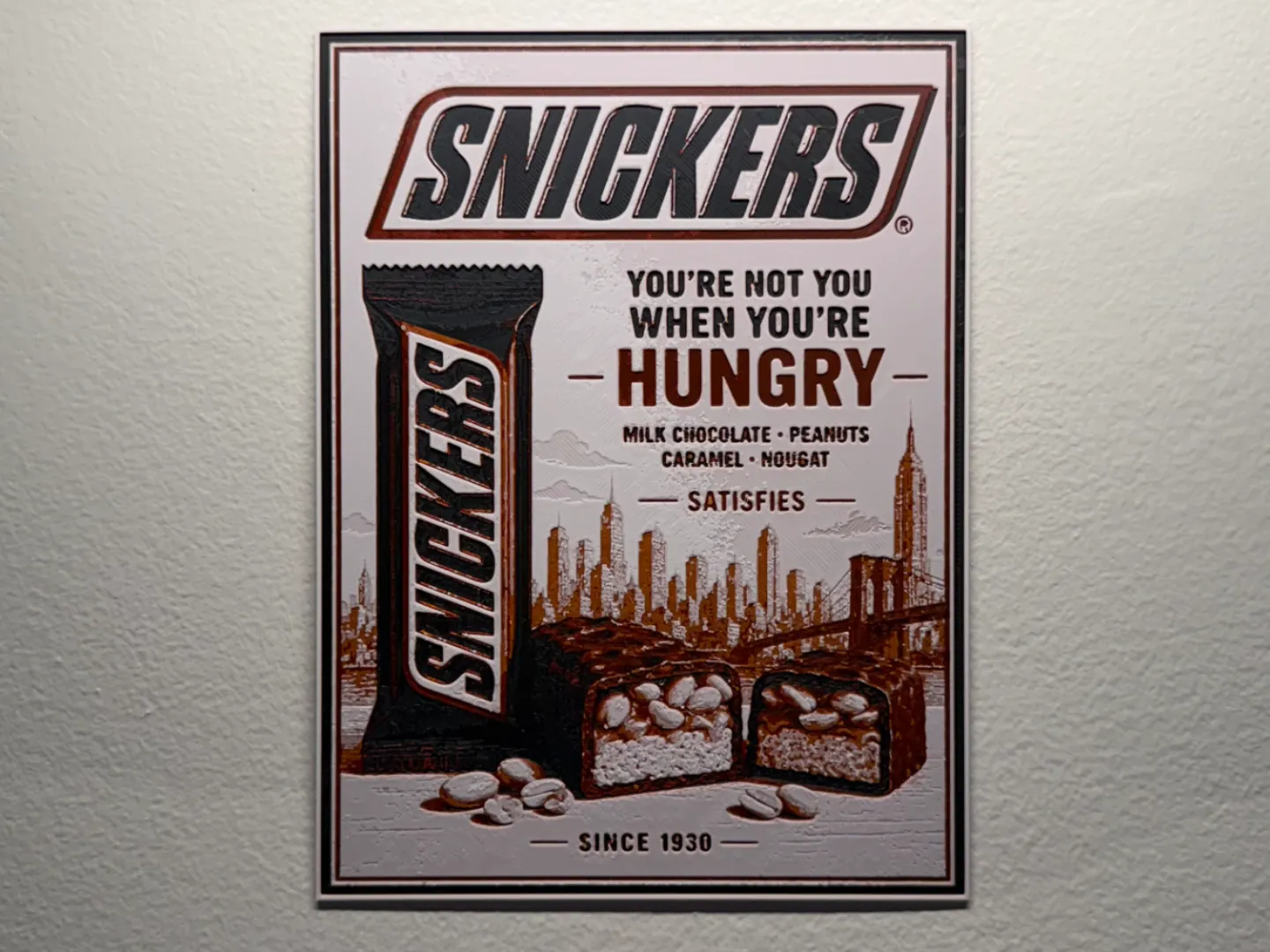 Snickers Poster Style HueForge
