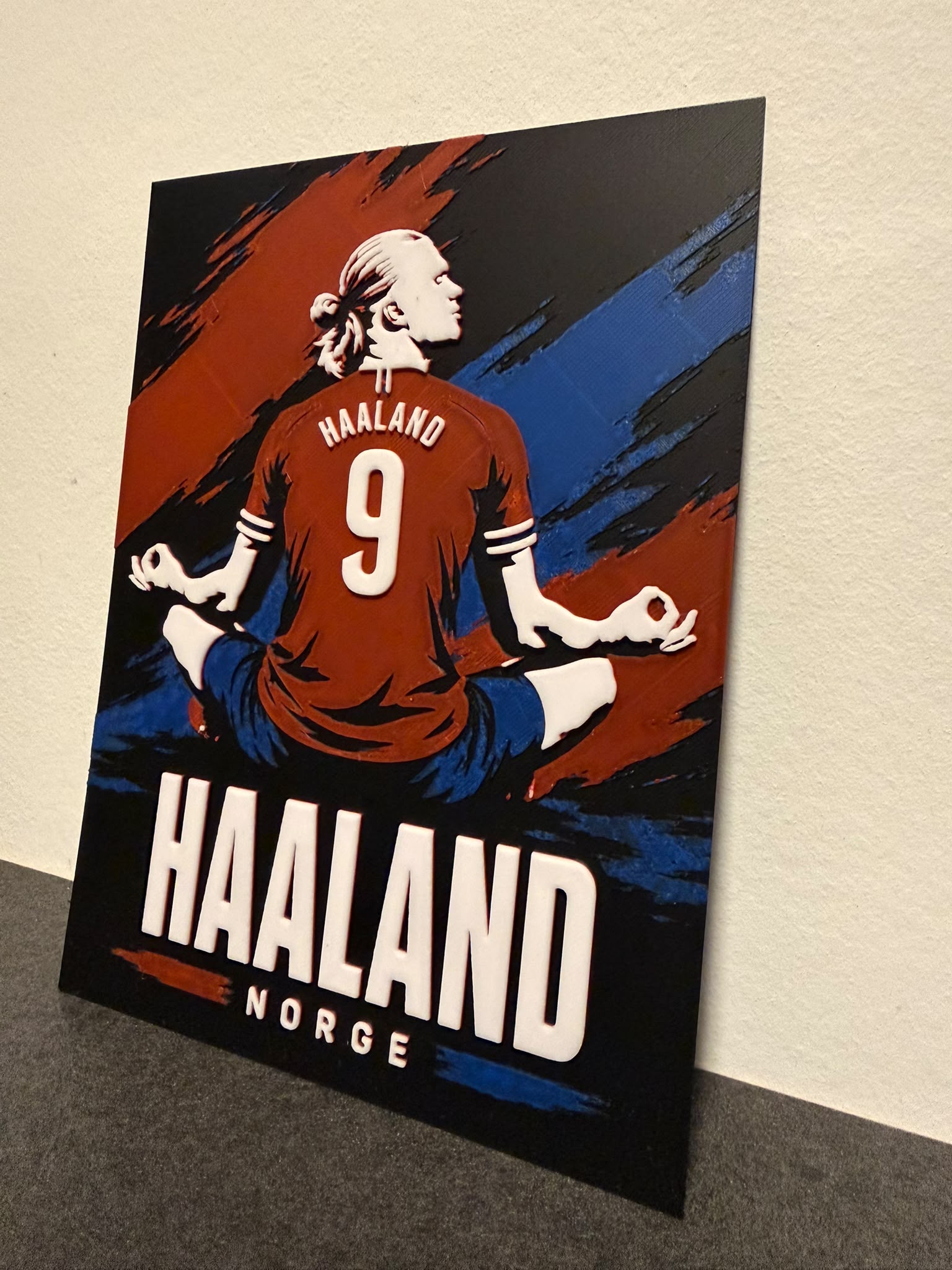 Haaland #9 Norway Hueforge Wall Art