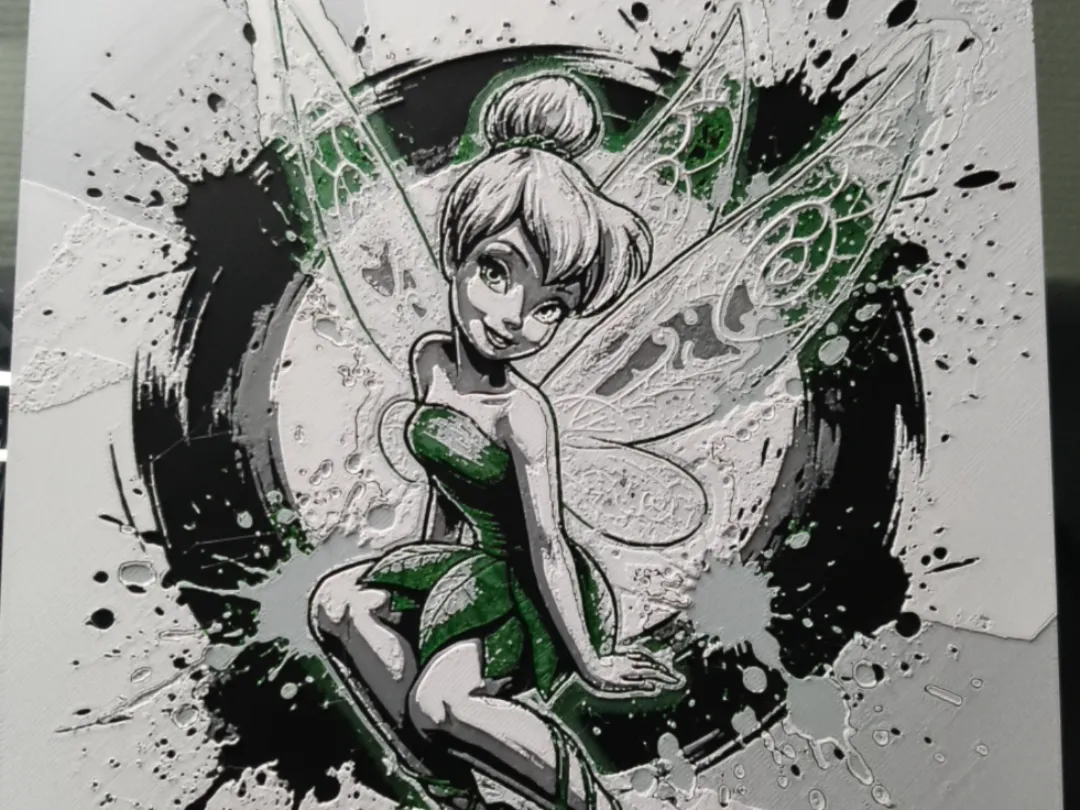 Tinker Bell ColorPop | HueForge Wall Art
