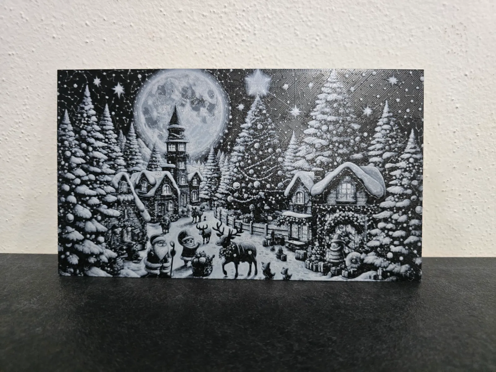 Christmas picture decoration Hueforge 200x114