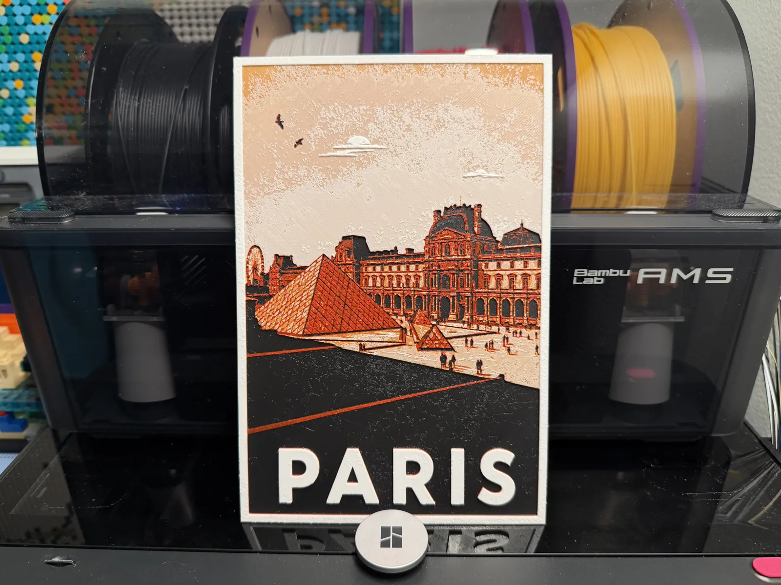 Paris Louvre Museum HueForge